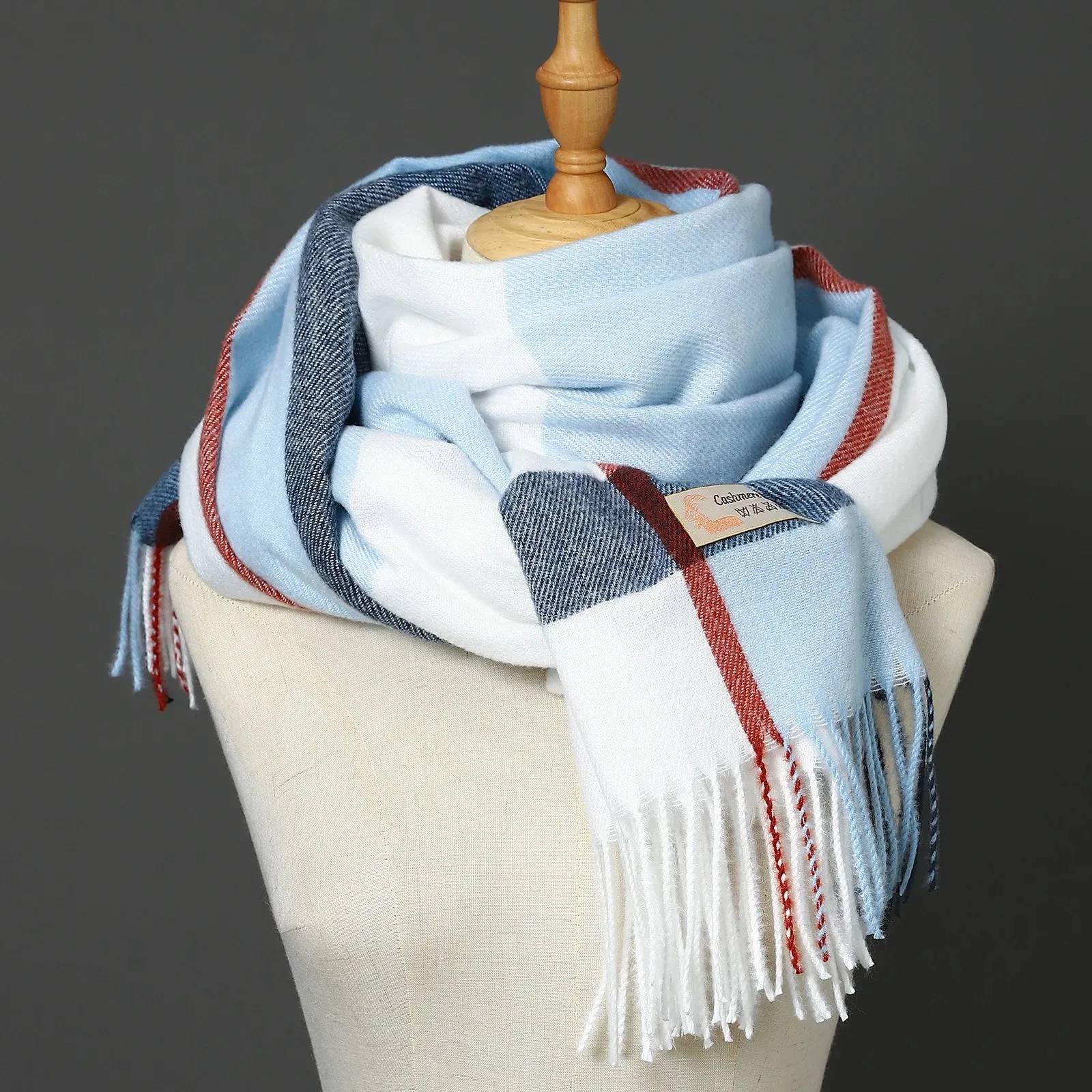 Luxury Wrap Blanket Scarves - Thick Fringe Large Shawls