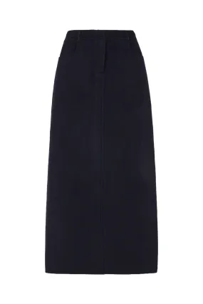Malvo Wool-Blend Maxi Skirt