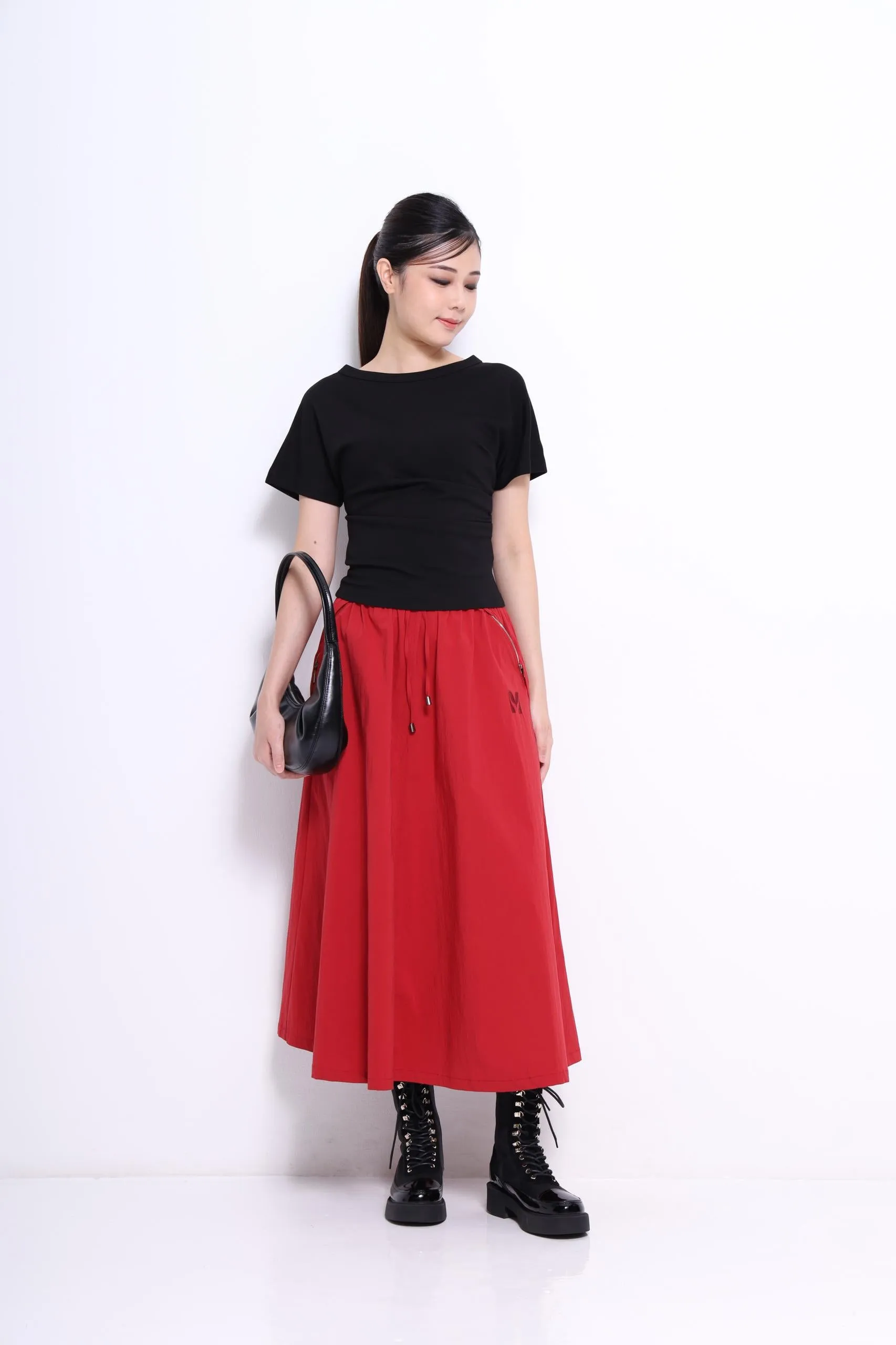 Mara Midaxi Nylon Skirt