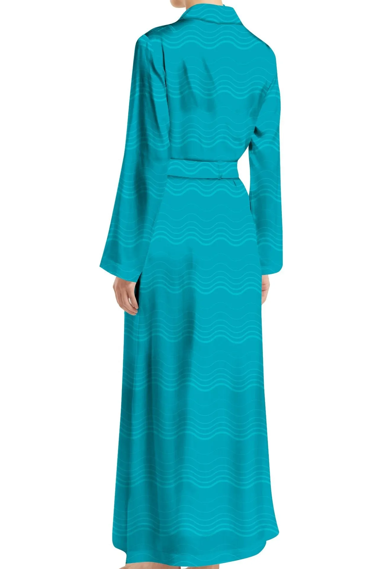 Maxi Wrap Long Sleeve Dress