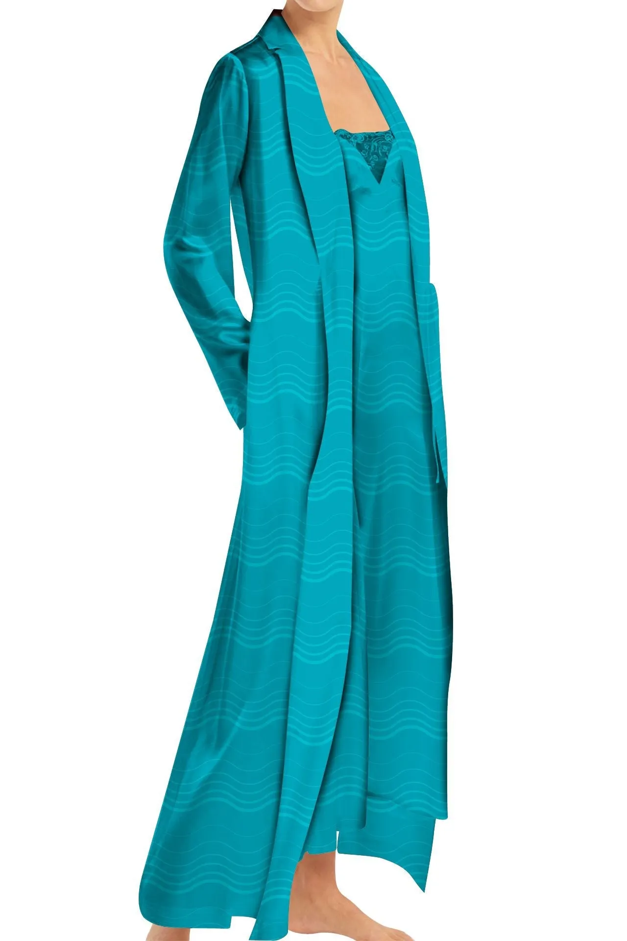 Maxi Wrap Long Sleeve Dress