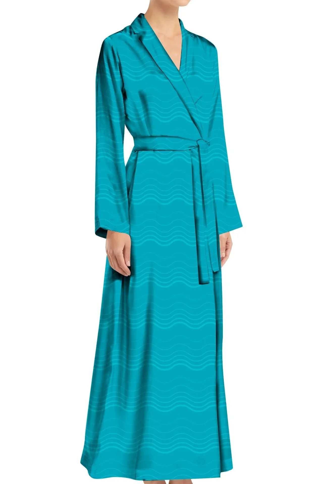 Maxi Wrap Long Sleeve Dress