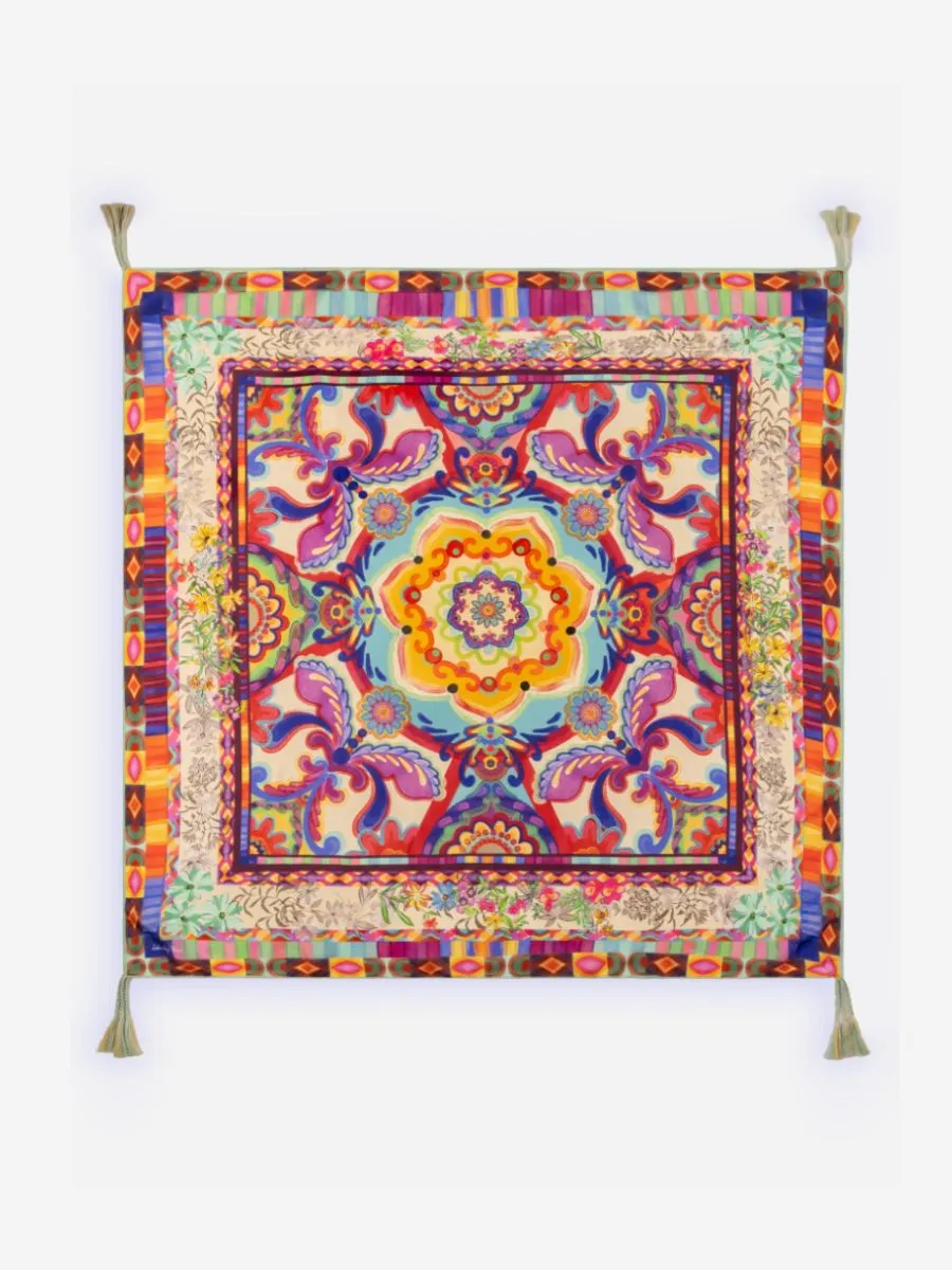 Mcanna Square Silk Scarf | Johnny Was