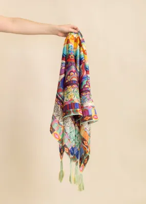 Mcanna Square Silk Scarf | Johnny Was
