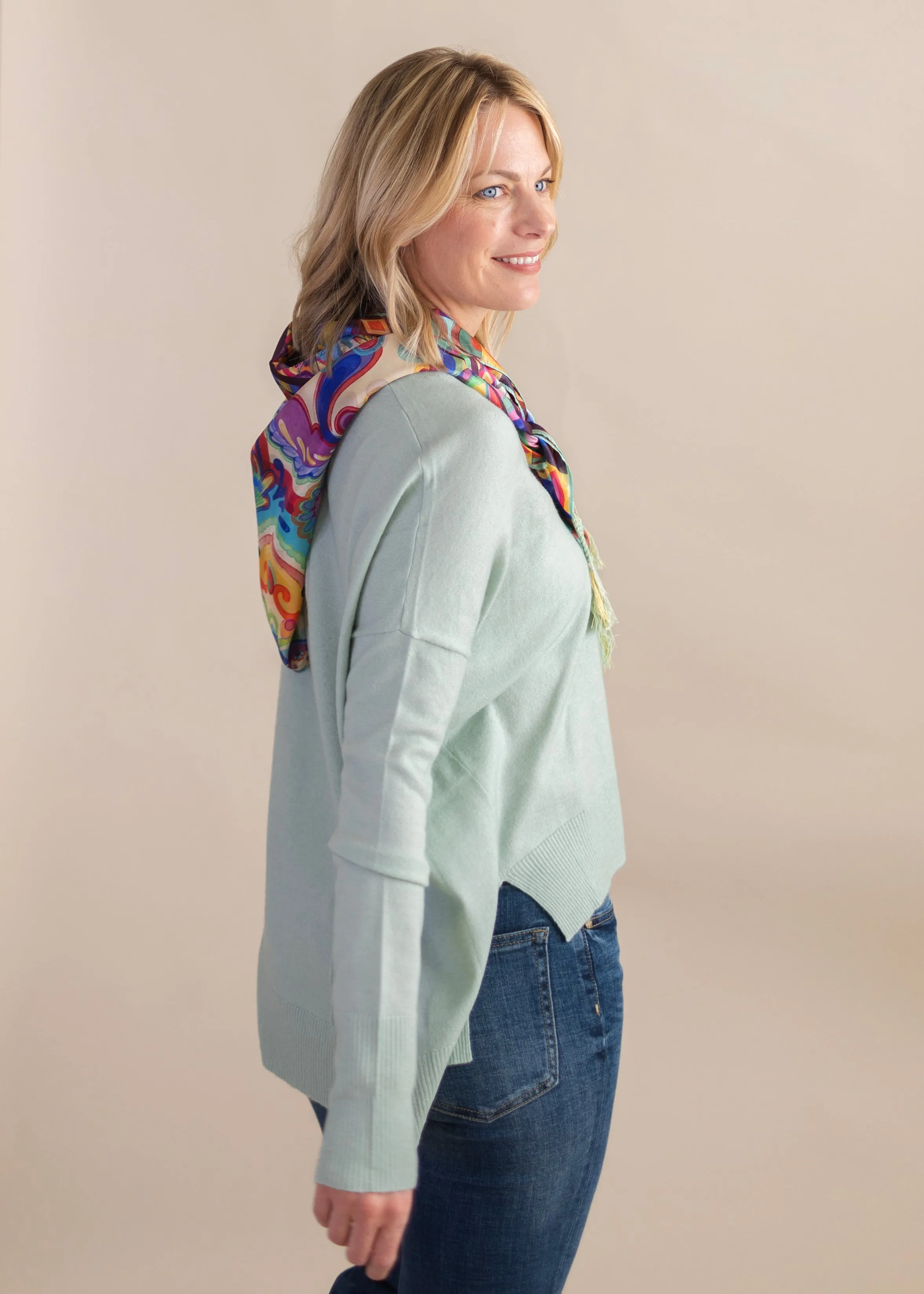 Mcanna Square Silk Scarf | Johnny Was
