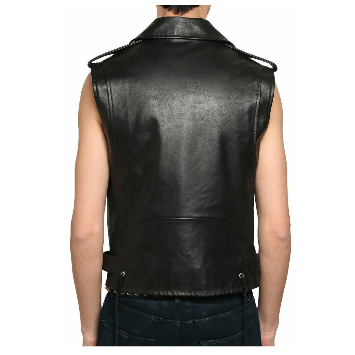 Men Club Lambskin Leather Vest