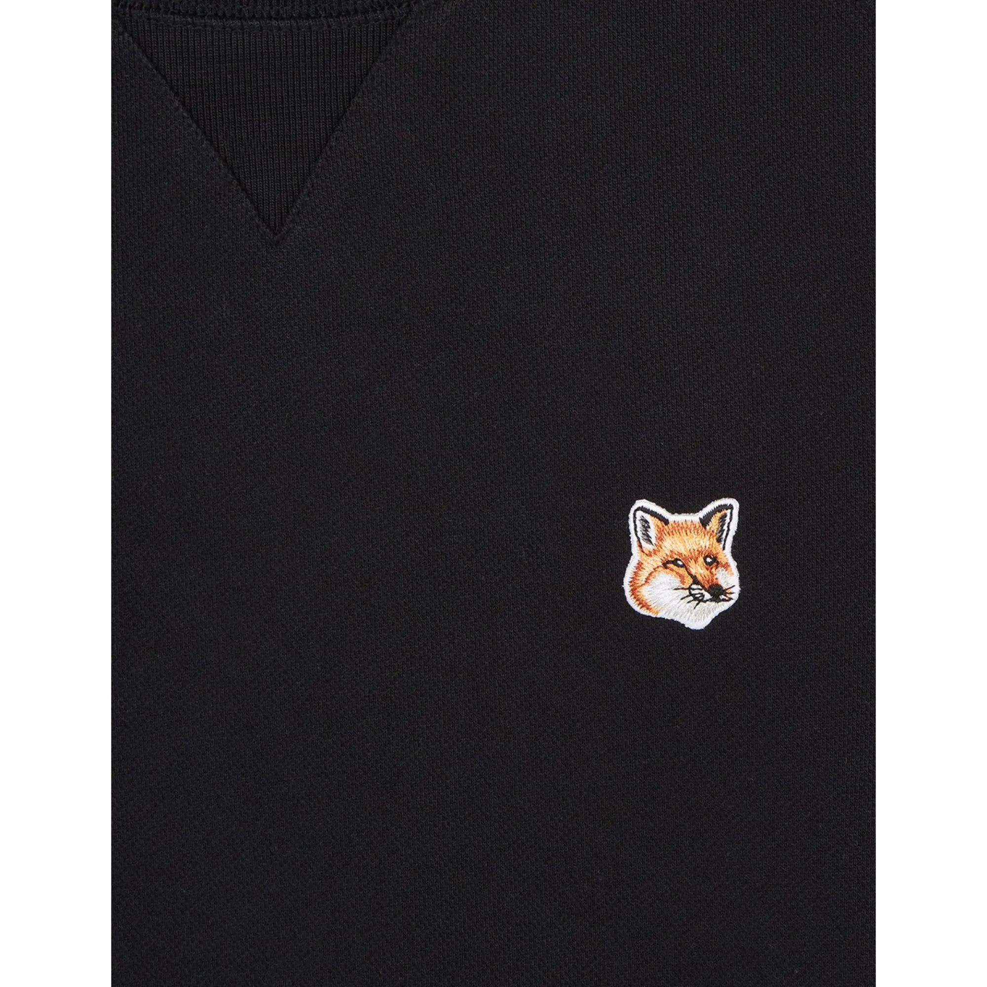 Men Fox Head Patch Classic Sweatshirt - Black