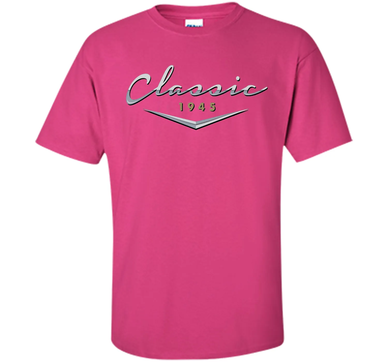 Men's Classic Car Vintage 1945 Birthday T Shirt Gift for Him, Dad