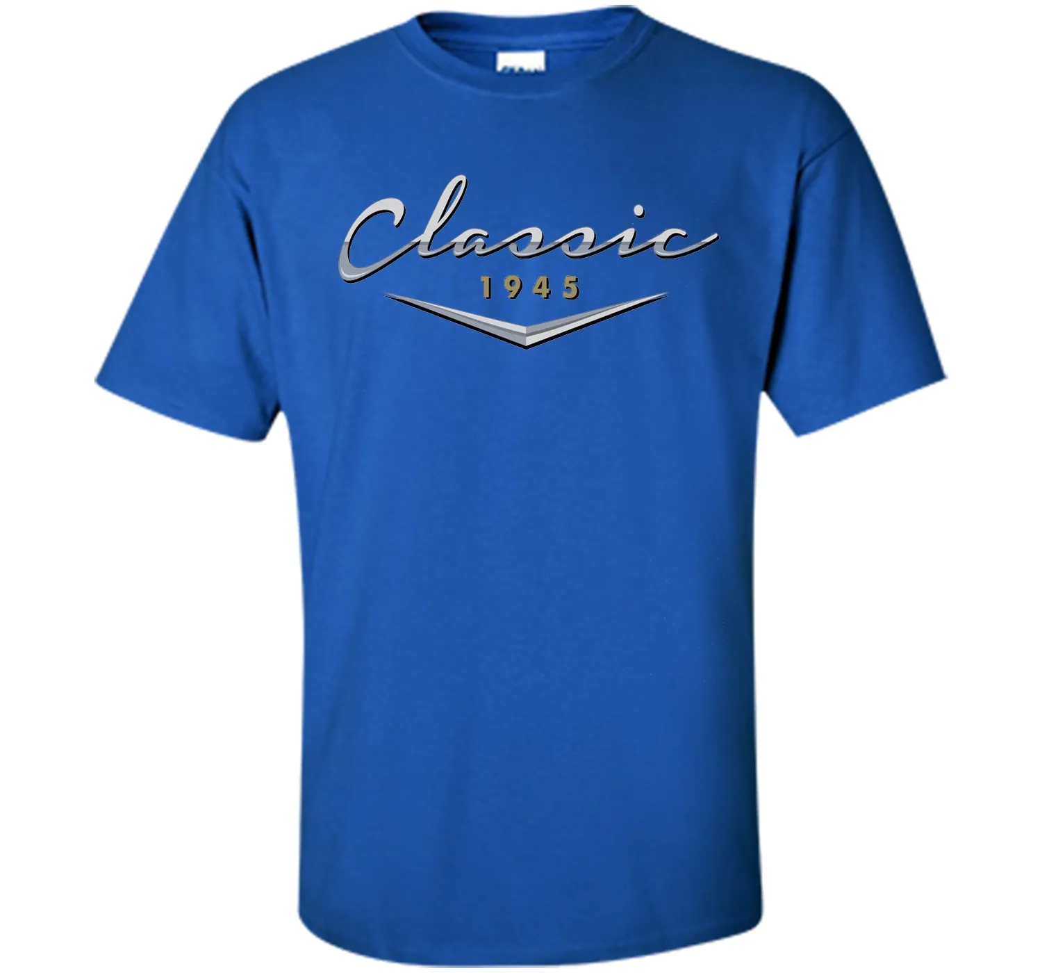 Men's Classic Car Vintage 1945 Birthday T Shirt Gift for Him, Dad