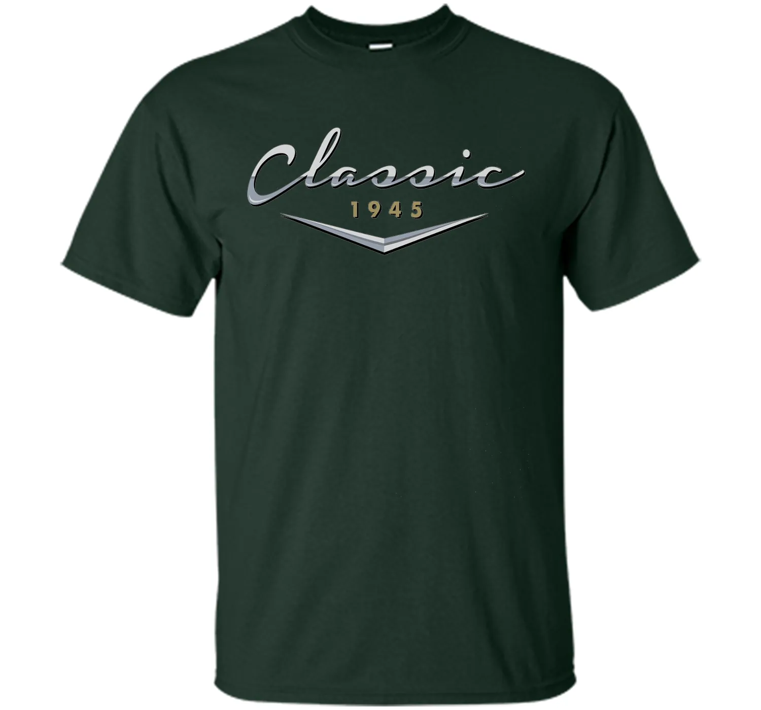 Men's Classic Car Vintage 1945 Birthday T Shirt Gift for Him, Dad