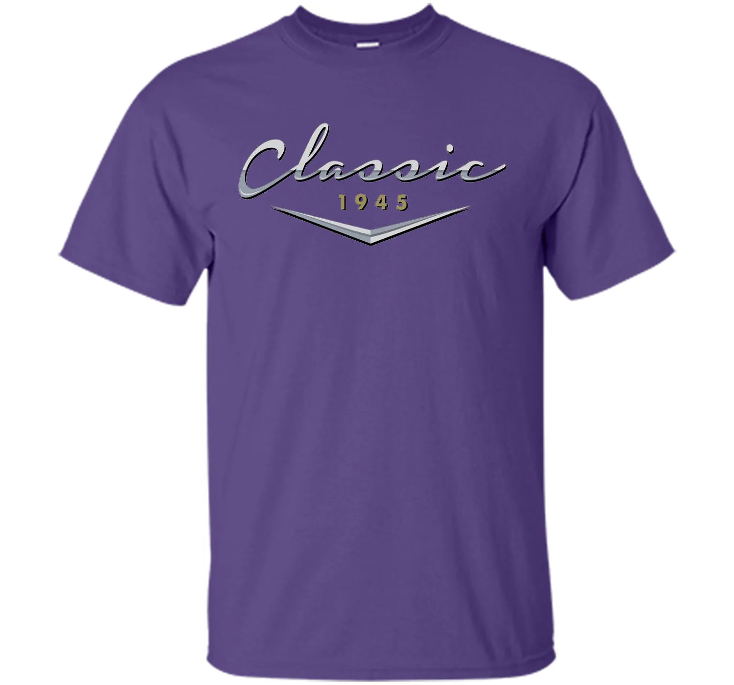 Men's Classic Car Vintage 1945 Birthday T Shirt Gift for Him, Dad