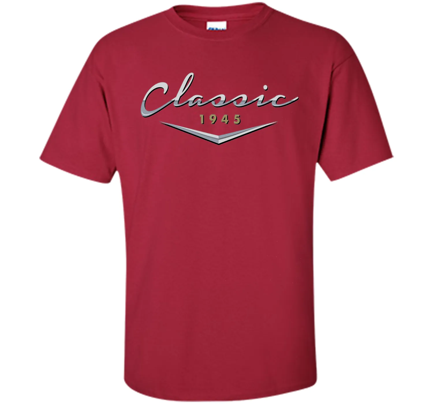 Men's Classic Car Vintage 1945 Birthday T Shirt Gift for Him, Dad