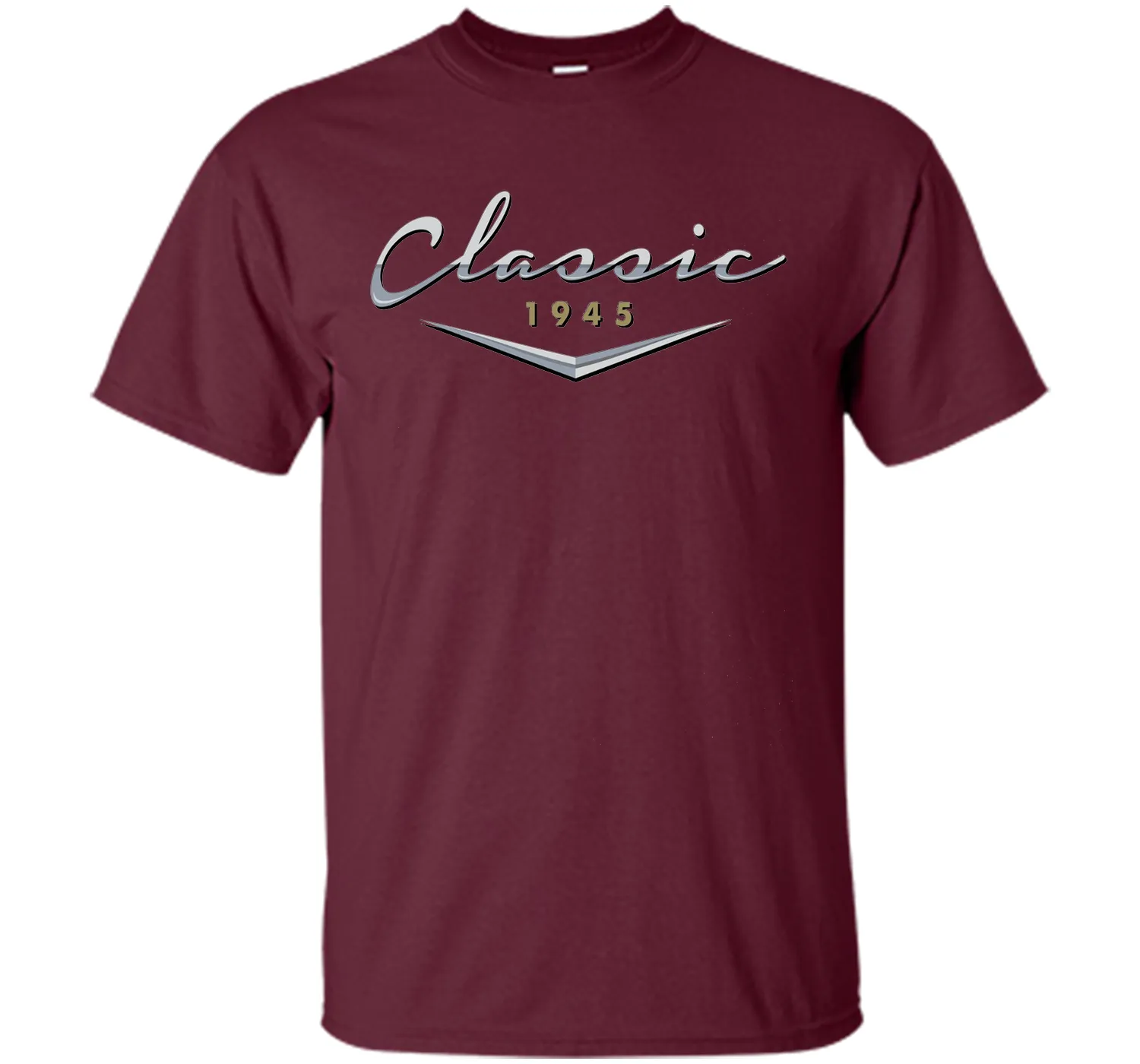 Men's Classic Car Vintage 1945 Birthday T Shirt Gift for Him, Dad