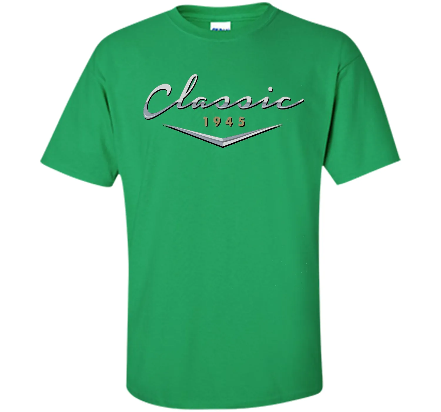 Men's Classic Car Vintage 1945 Birthday T Shirt Gift for Him, Dad