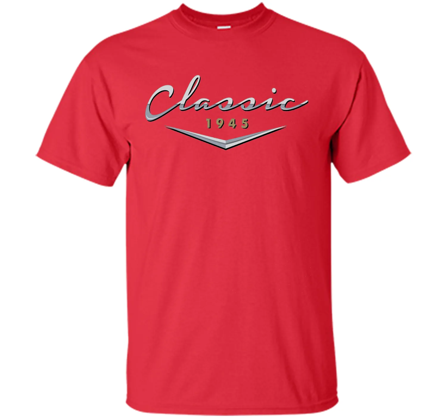Men's Classic Car Vintage 1945 Birthday T Shirt Gift for Him, Dad