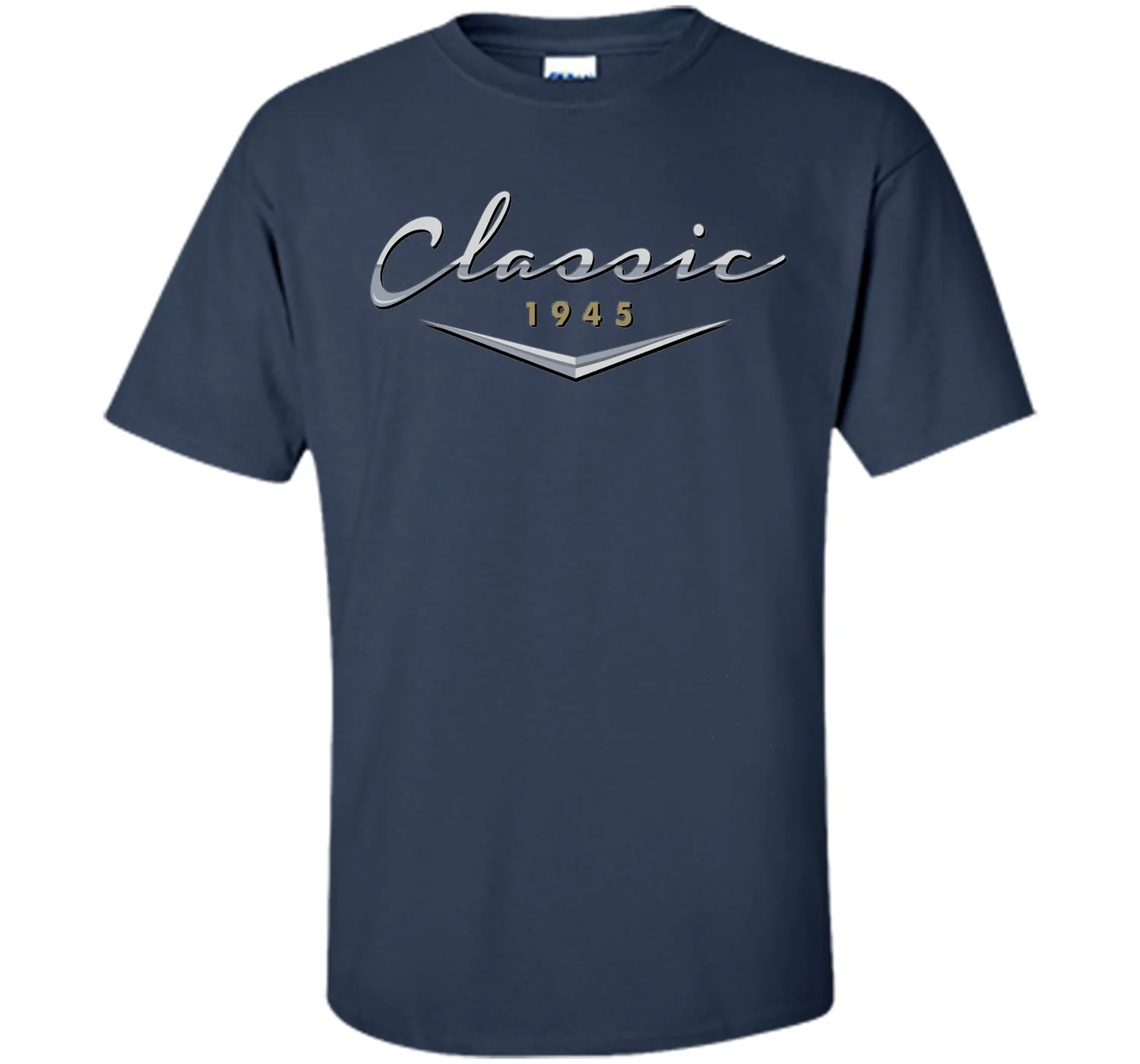 Men's Classic Car Vintage 1945 Birthday T Shirt Gift for Him, Dad