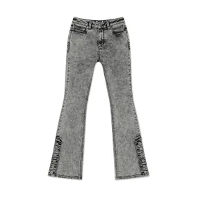Mermaid Biker Jeans Black Grey