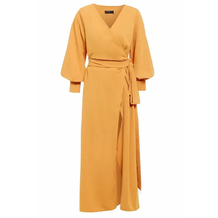 Mustard Wrap Dress