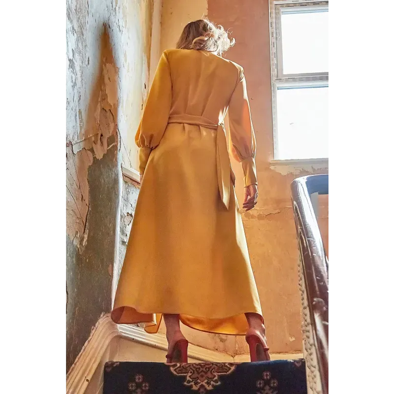 Mustard Wrap Dress