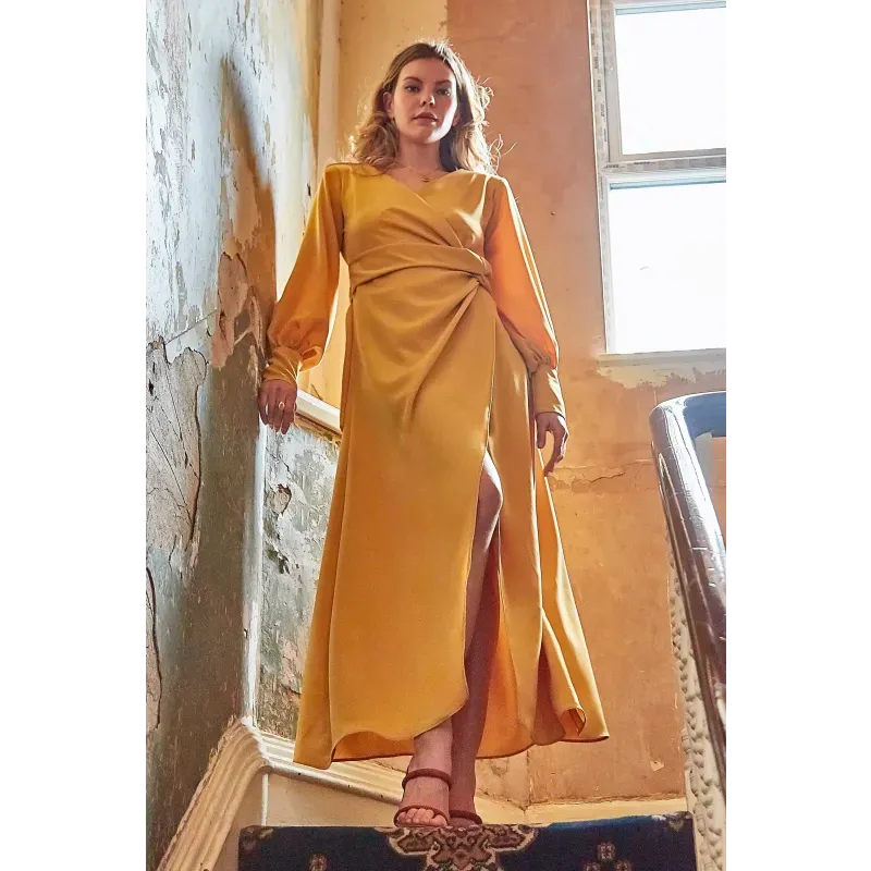 Mustard Wrap Dress