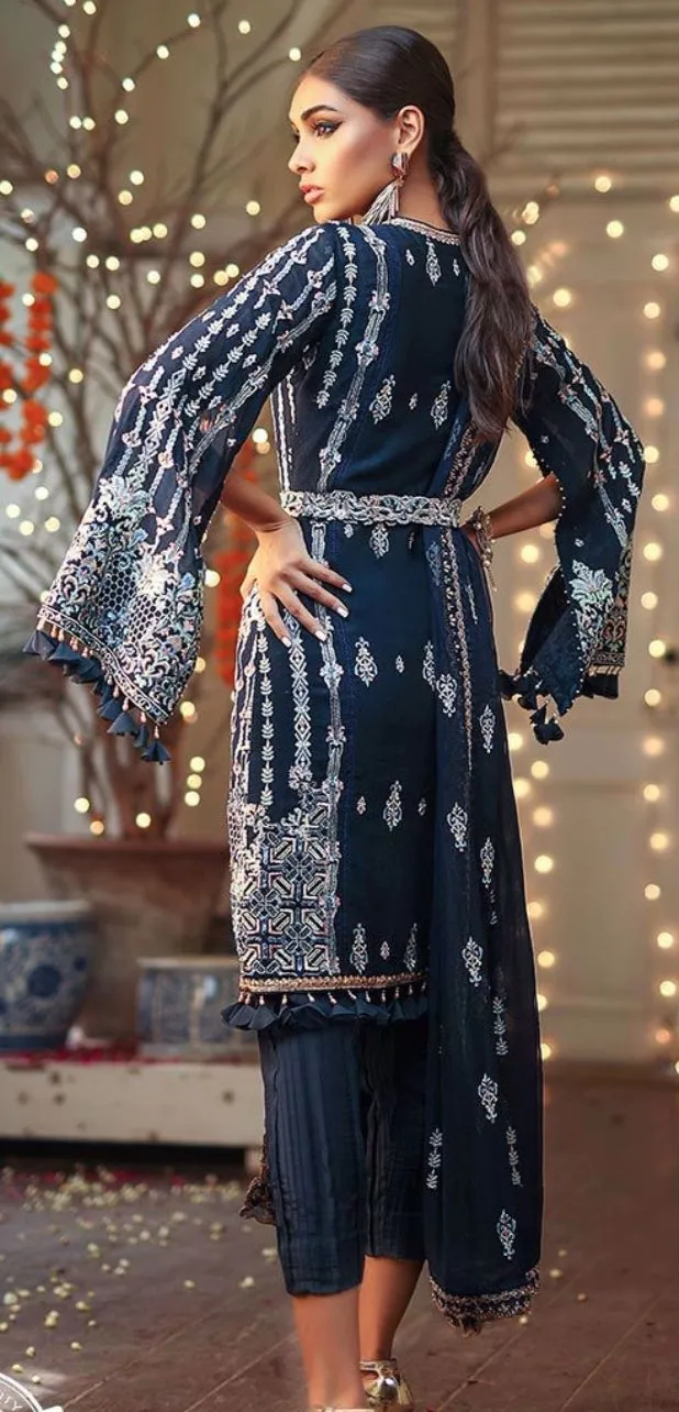 Navy blue shirt and trouser design 2019 # P2644