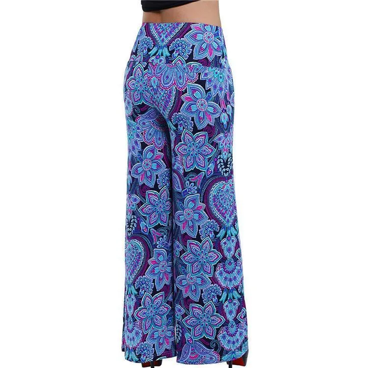 New Loose Striped Printed Trousers Flared Wide-leg Pants