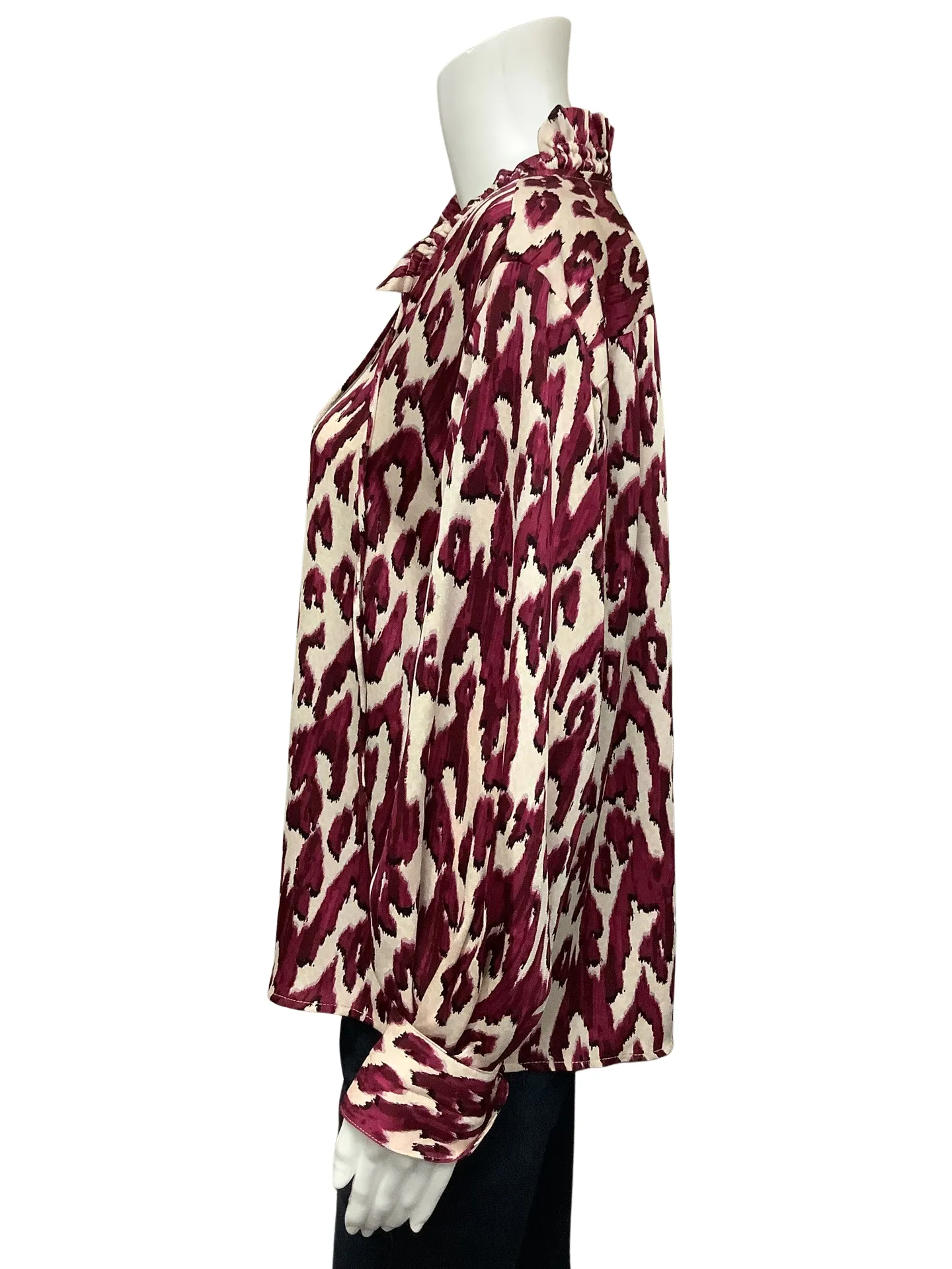 NIC   ZOE Women's Top Print Peasant Long Sleeve Size: S