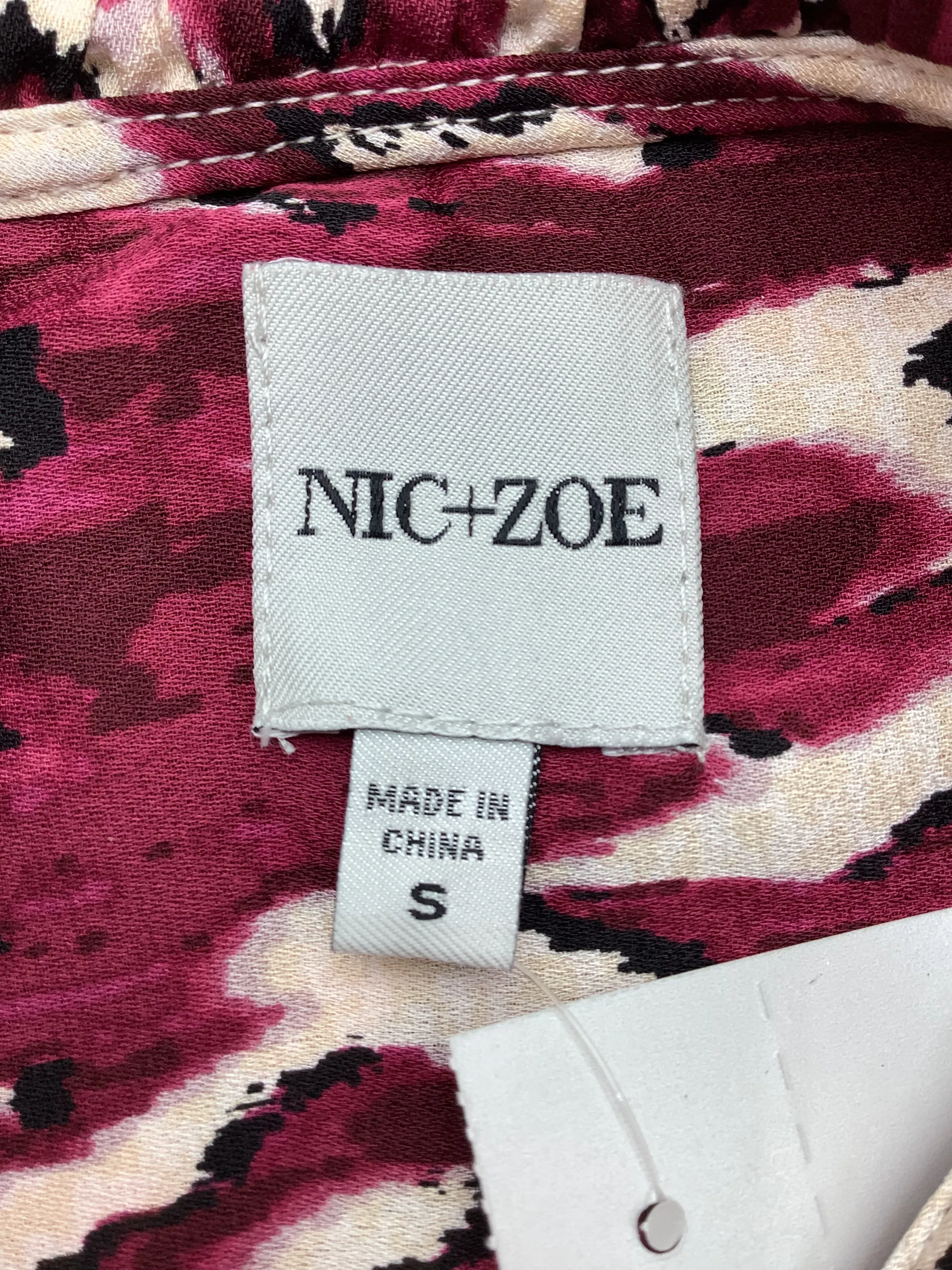 NIC   ZOE Women's Top Print Peasant Long Sleeve Size: S
