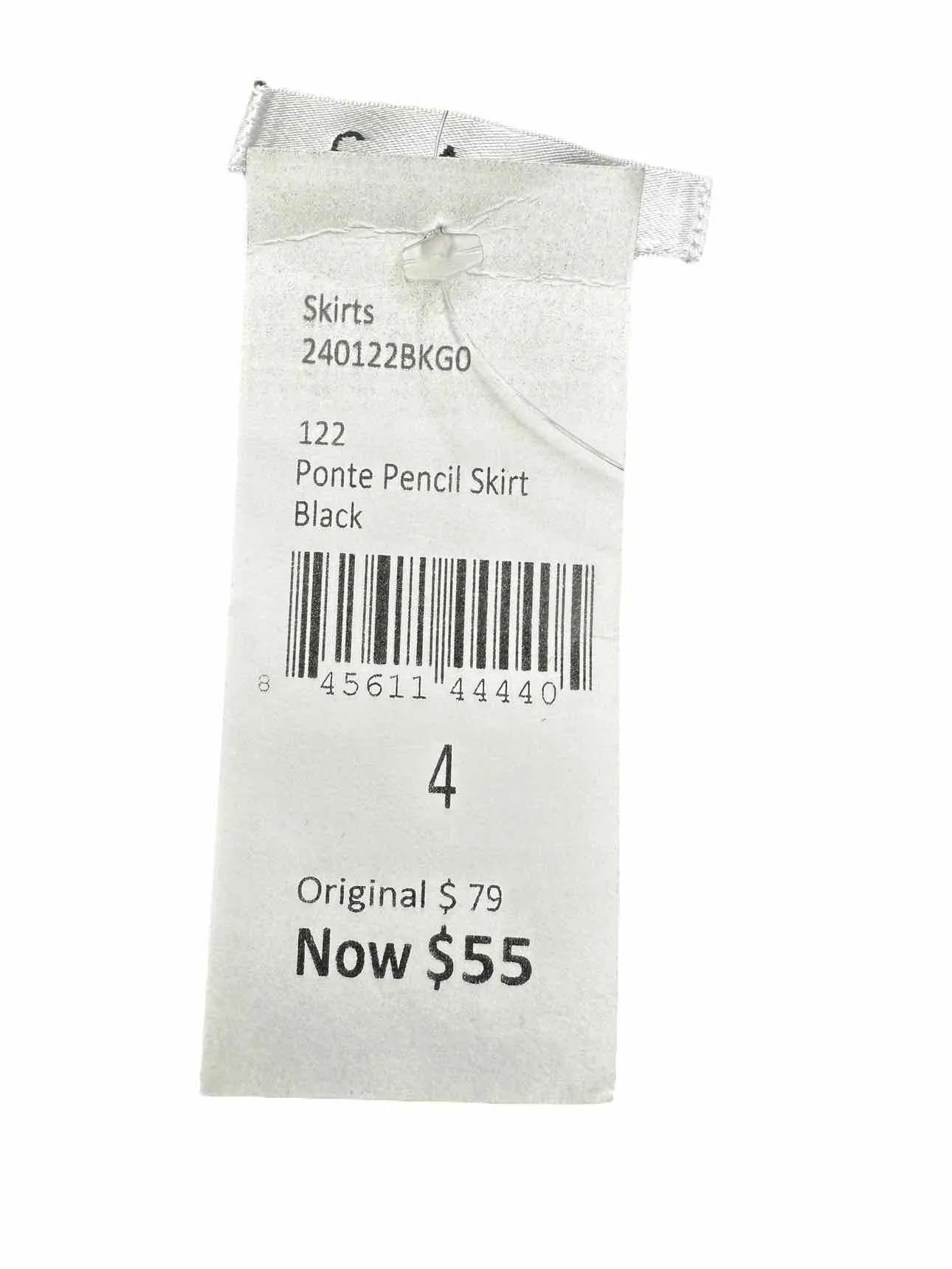 NWT Cabi Black Ponte Pencil Skirt Size 4