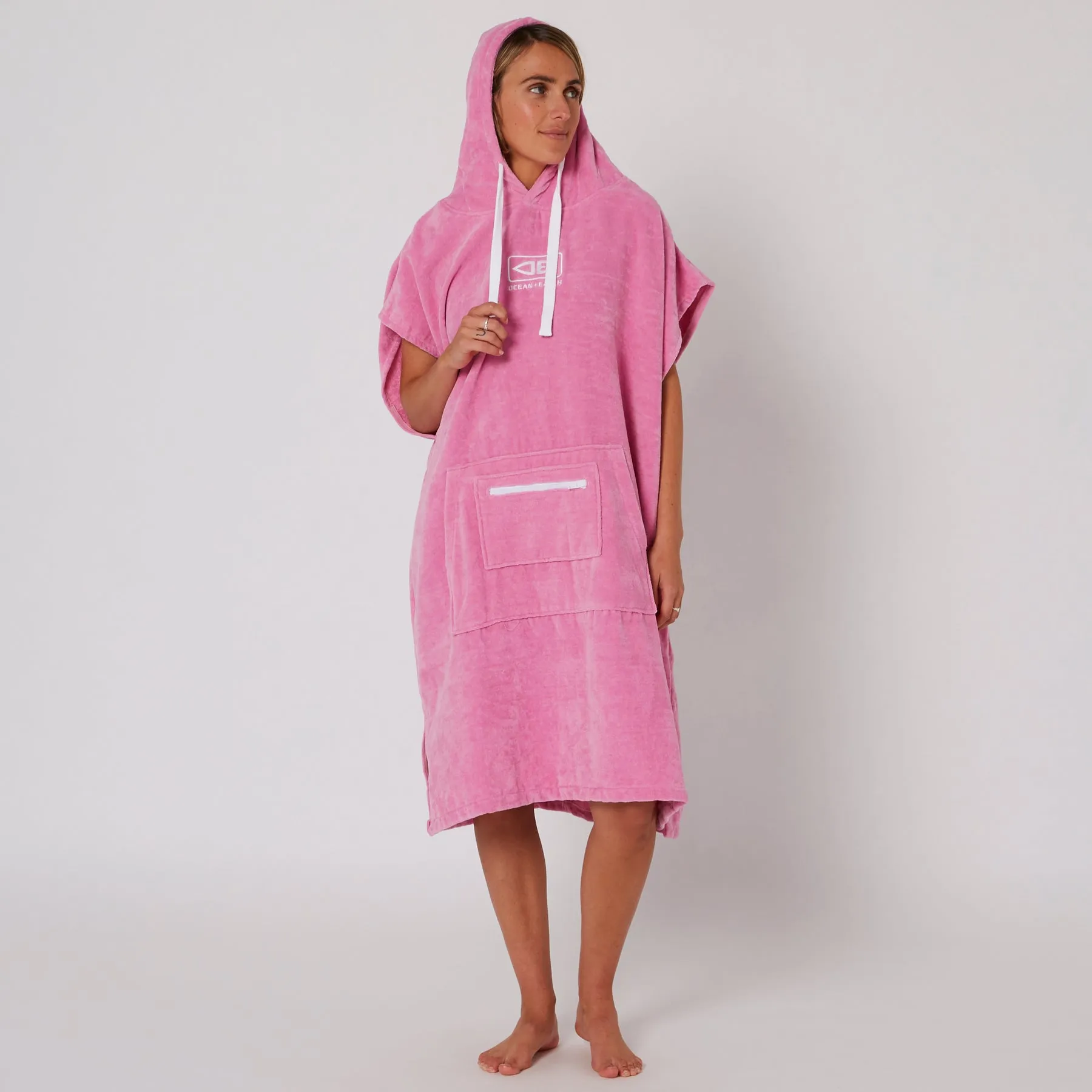 O&E Ladies Honey Hooded Poncho