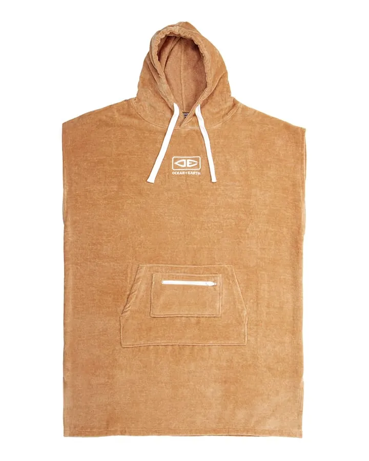 O&E Ladies Honey Hooded Poncho