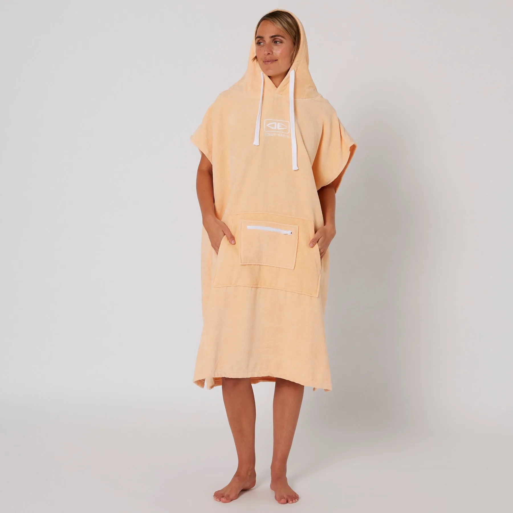 O&E Ladies Honey Hooded Poncho