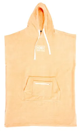 Ocean and Earth Ladies Hooded Poncho- Peach
