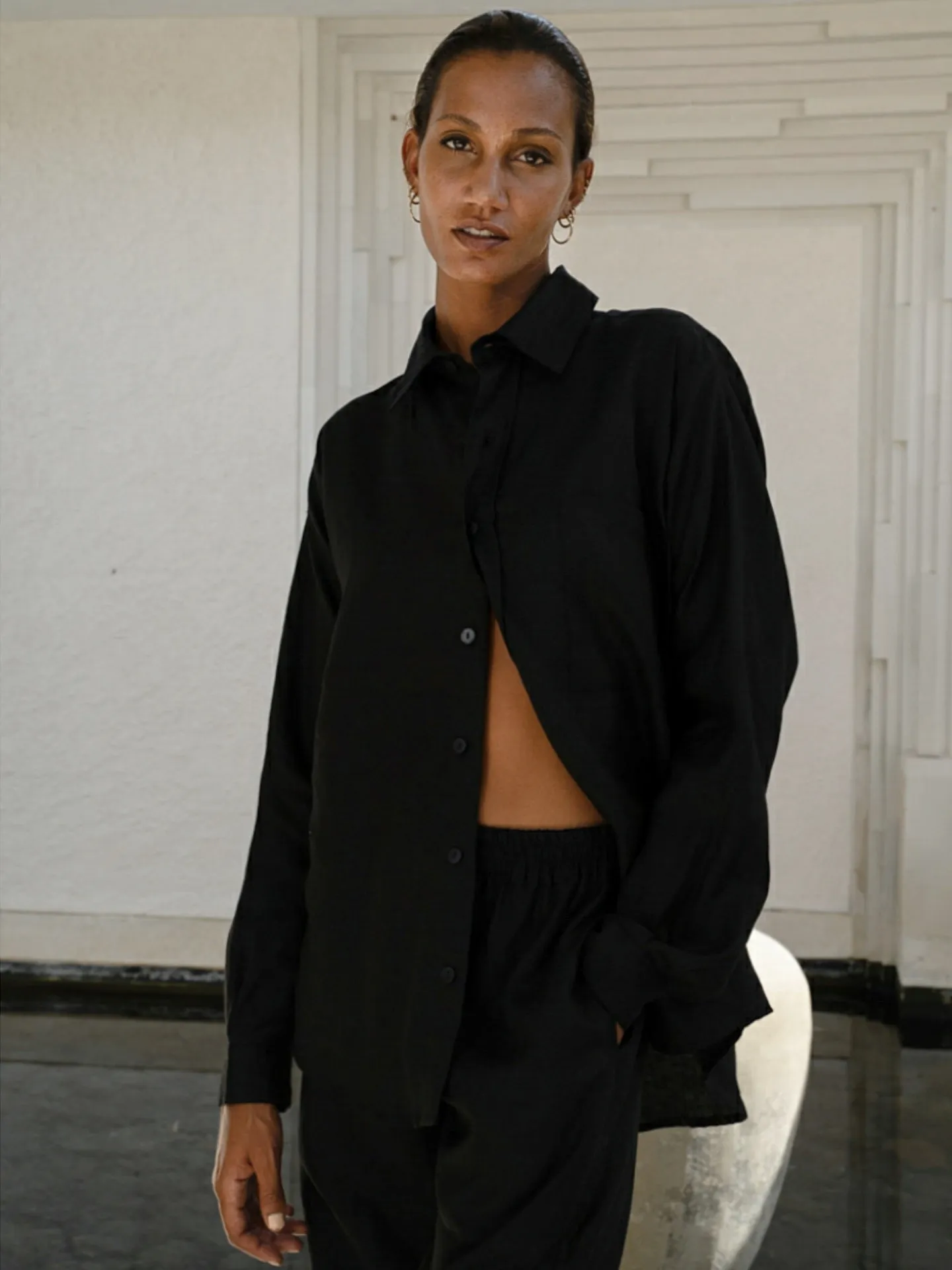 Oversized Linen Men's Shirt