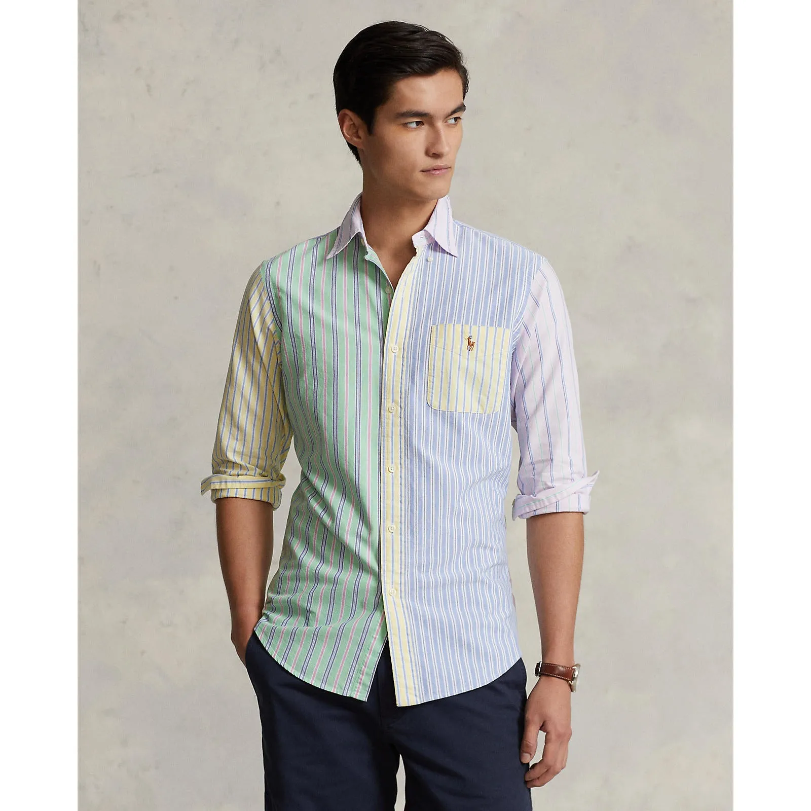 Oxford Shirt - Fancy Stripe Funshirt - Multicolour