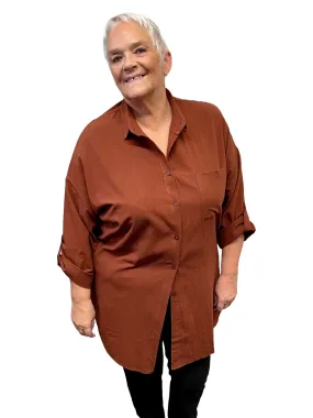 Plain Thick Longline Shirt