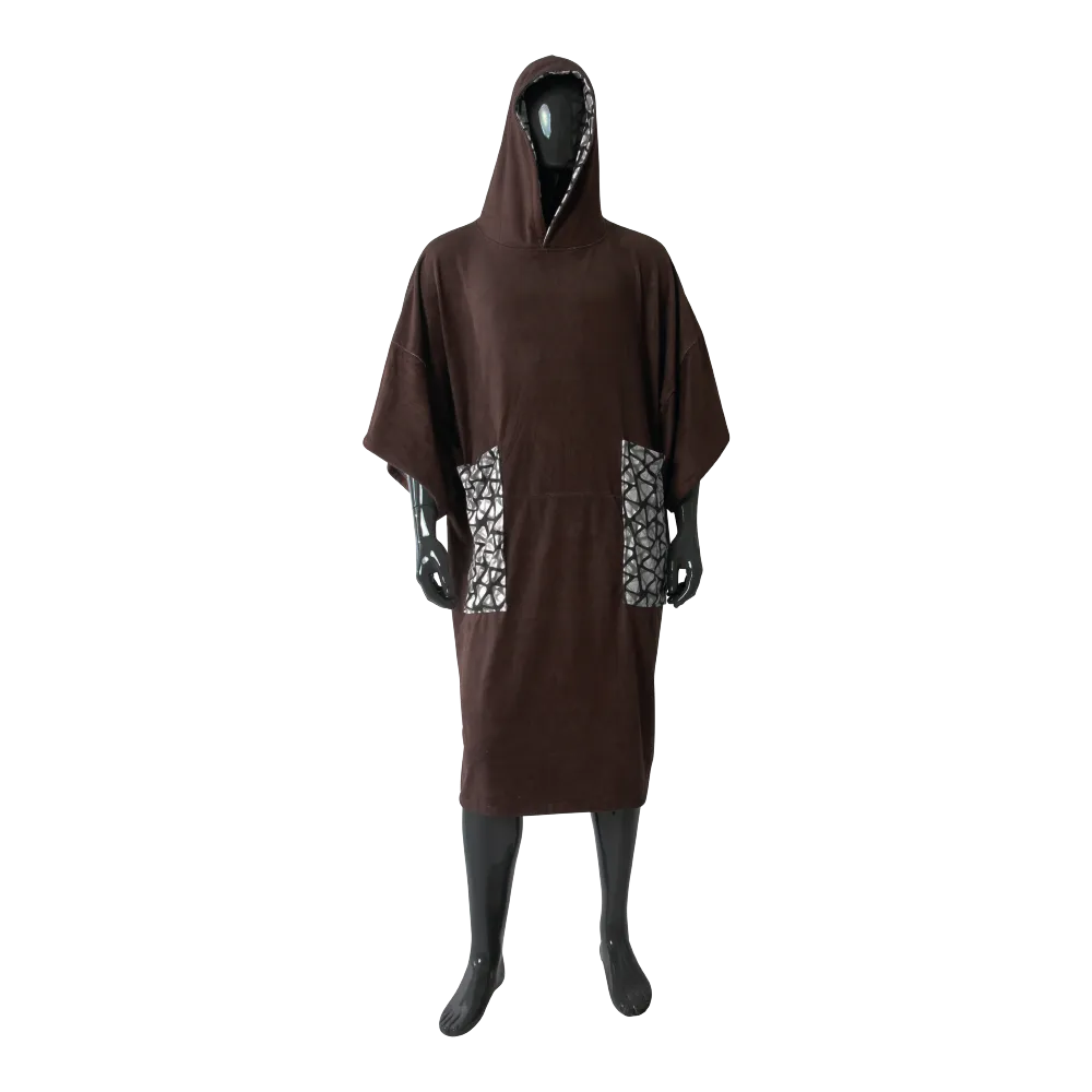 PLUSH PONCHO - DUO BLACK HIVE