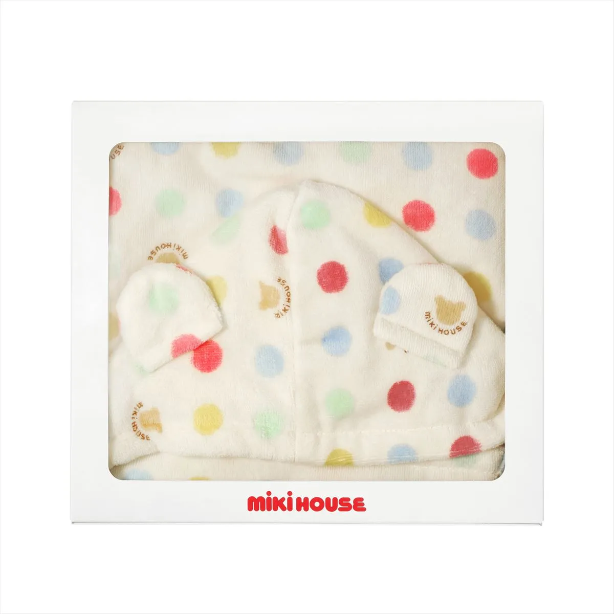 Polka Dot Bath Poncho (Gift Box Included)