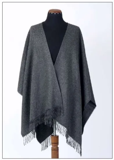 Premium Classic Solid Alpaca Poncho
