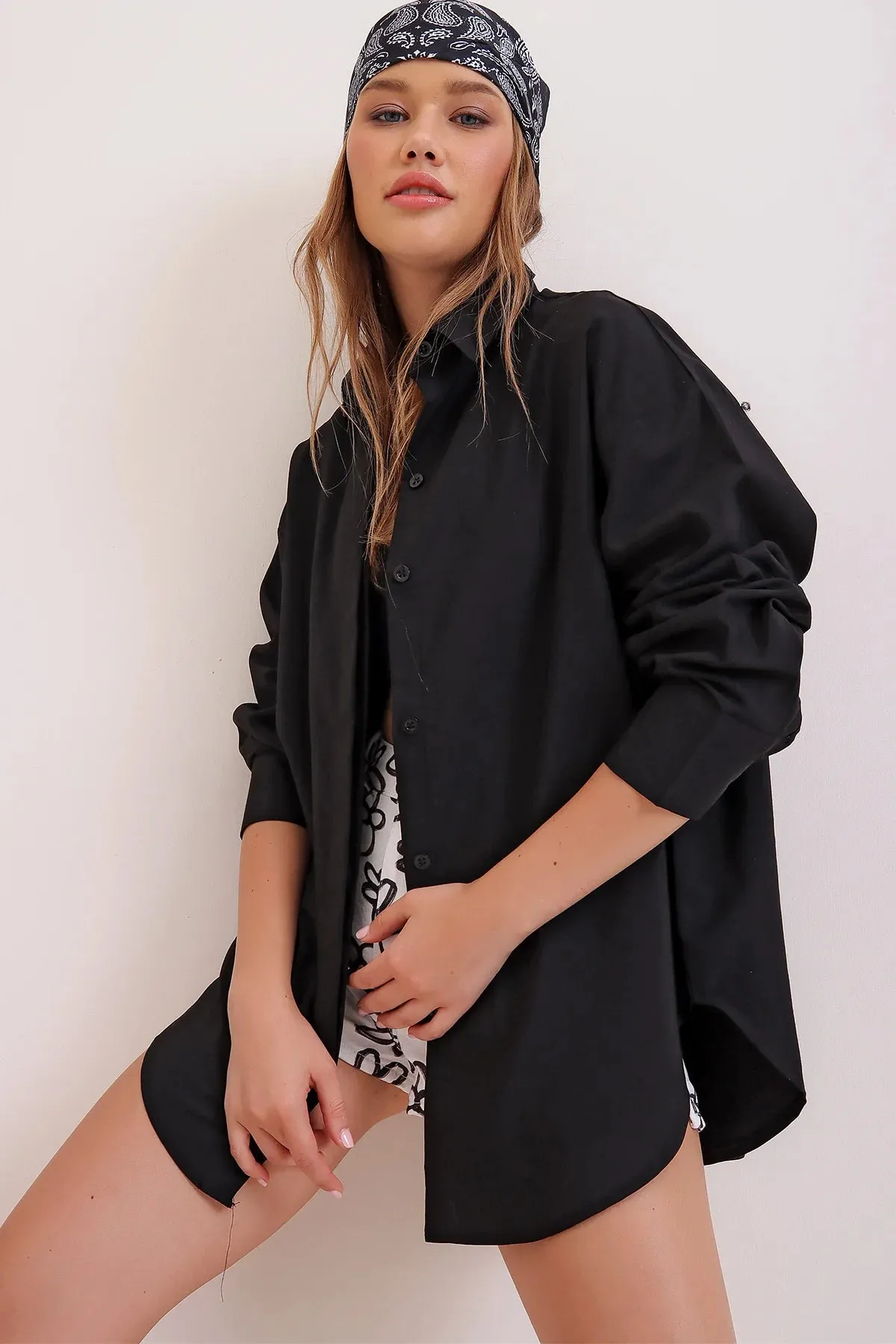 Pretty Black Solid Shirt