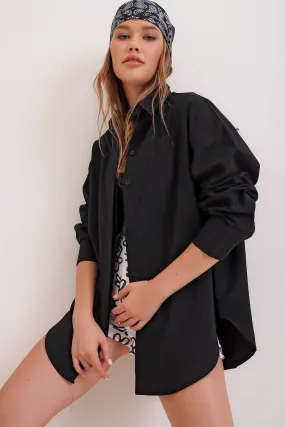 Pretty Black Solid Shirt