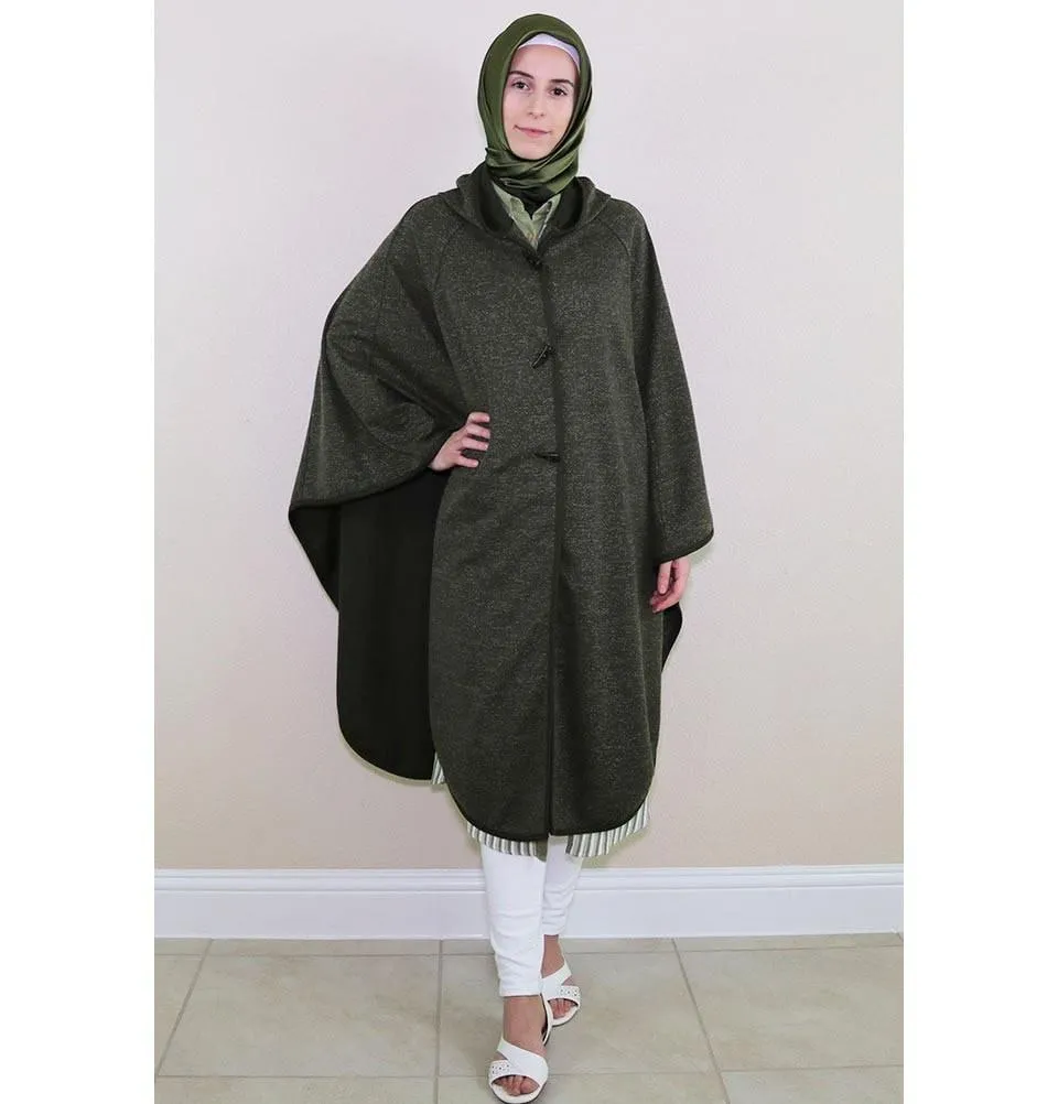 Puane Hooded Poncho 9022 Green