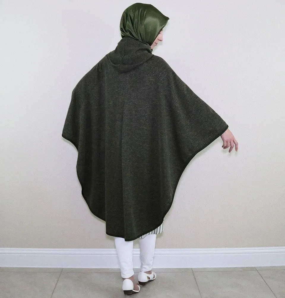 Puane Hooded Poncho 9022 Green