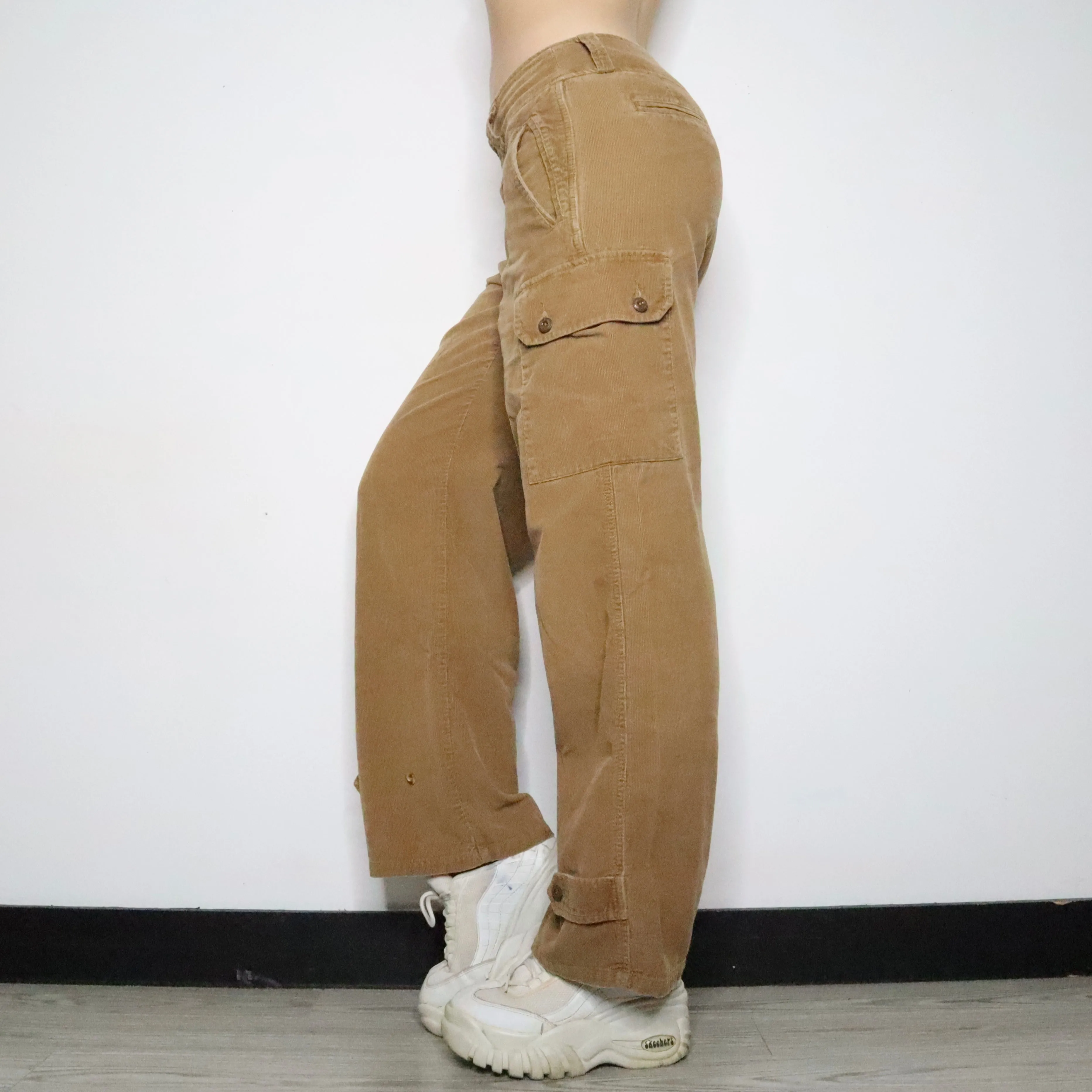 Ralph Lauren Tan Corduroy Cargo Pants (S-M)
