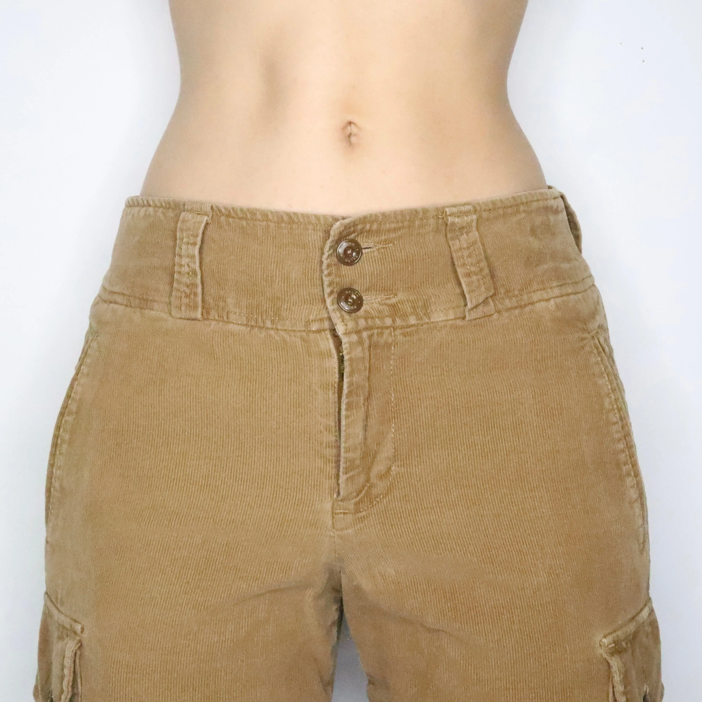 Ralph Lauren Tan Corduroy Cargo Pants (S-M)