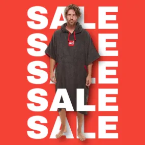 Red Original RM Luxury Towelling Change Robe - Grey