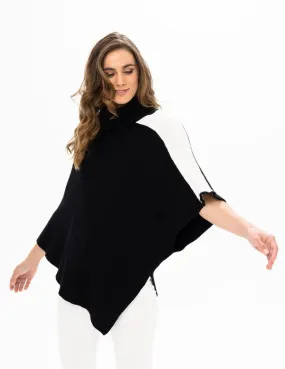 Renuar Knit Sweater Poncho R6873-3391-BLKCOM Black Combo