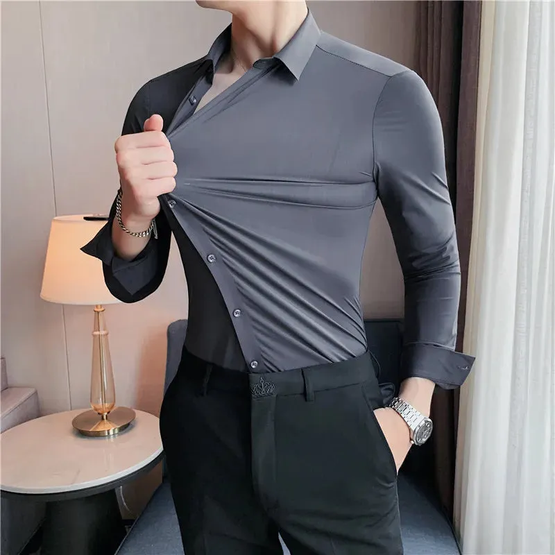 Rodney - Men's Long Sleeve Stretch Shirt