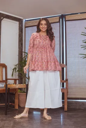 ROOH PEACH GARDEN KURTA SET