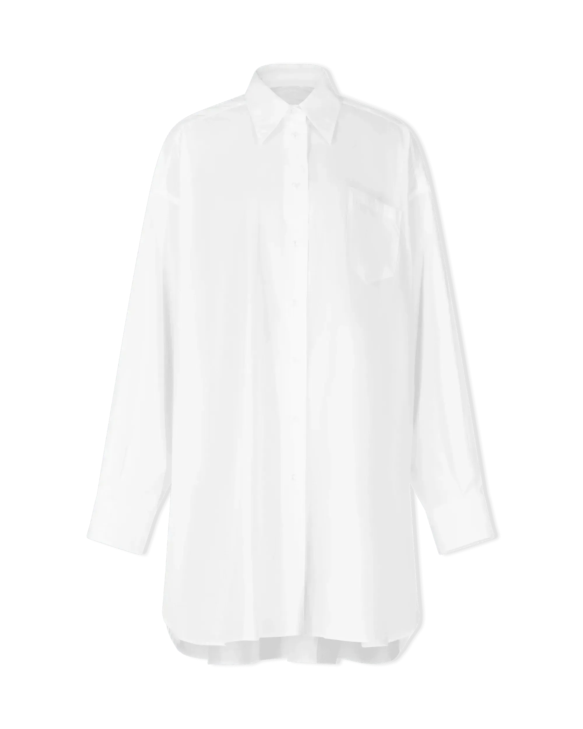 Semi-Sheer Shirt Dress